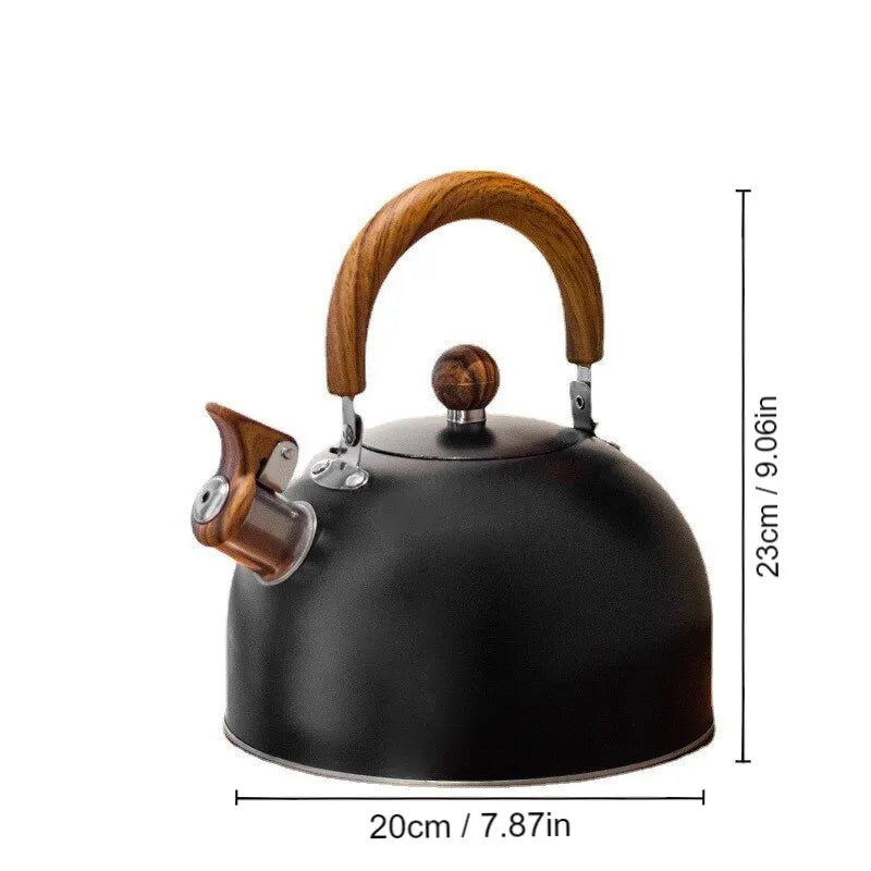 1pc 2.5/3L Stainless Steel Whistle Kettle: Thickened, Universal for Gas & Induction Cookers